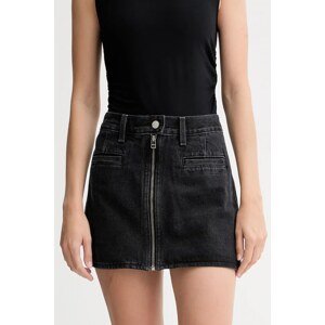 Traper suknja Levi's boja: crna, mini, pencil, 003RP