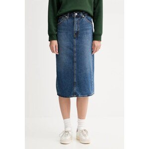 Traper suknja Levi's midi, ravna, 001VH