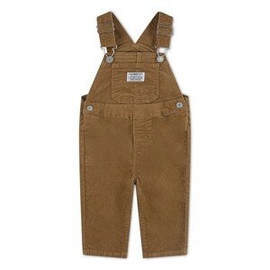 Dječje pamučne tregerice Levi's CORDUROY OVERALL boja: smeđa, bez uzorka, 6EJ335
