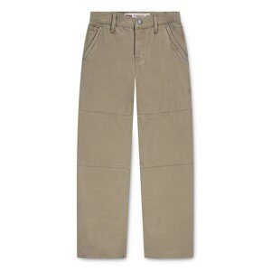 Dječje pamučne hlače Levi's 555 RELAXED CARPENTER PANTS boja: zelena, bez uzorka, 9EN807