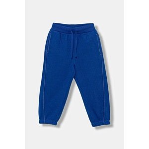 Dječji pamučni donji dio trenirke United Colors of Benetton bez uzorka, 3NBMGF053