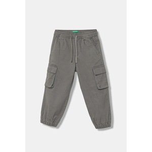 Dječje hlače United Colors of Benetton boja: siva, bez uzorka, 4HM6GF01Z