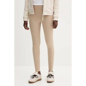Tajice Weekend Max Mara BASILIO boja: bež, s tiskom, 2525786061600