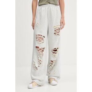 Pamučni donji dio trenirke adidas Originals Joggers boja: siva, bez uzorka, KC8822