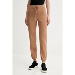 Donji dio trenirke Twinset boja: smeđa, bez uzorka, 252TP3408