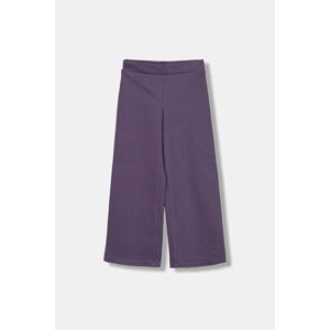 Dječji donji dio trenirke United Colors of Benetton boja: ljubičasta, bez uzorka, 46D6CE04C