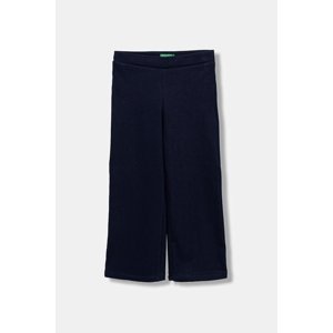 Dječji donji dio trenirke United Colors of Benetton boja: tamno plava, bez uzorka, 46D6GF02M