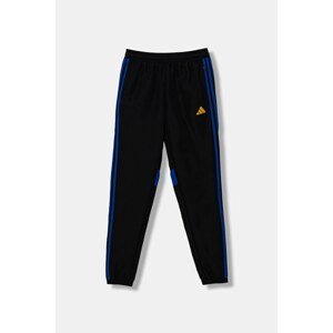 Dječji donji dio trenirke adidas Performance boja: crna, s aplikacijom, JX2225