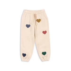Dječji donji dio trenirke Konges Sløjd LOU TERRY SWEAT PANTS OCS boja: bež, s aplikacijom, KS103870