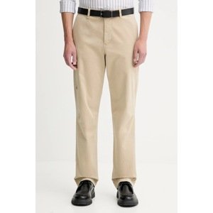 Hlače PS Paul Smith boja: bež, ravna, M2R-632Z-T22377