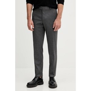 Hlače Karl Lagerfeld boja: siva, ravna, 553590.505710