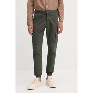 Hlače Tommy Jeans boja: zelena, cargo kroj, DM0DM22003