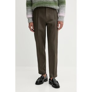 Pamučne hlače BARENA VENEZIA Pantalone Gazara boja: zelena, uski kroj, PAU5256.2785