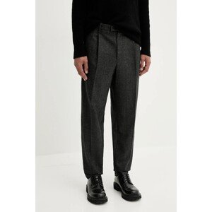 Vunene hlače BARENA VENEZIA Pantalone Masco boja: crna, chinos kroj, PAU5500.501