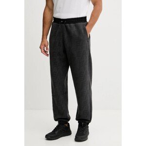 Donji dio trenirke EA7 Emporio Armani boja: crna, s uzorkom, AF16804.7M000983