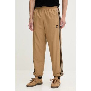 Donji dio trenirke adidas Originals Firebird Pants boja: zelena, s aplikacijom, JY1339