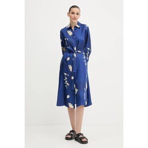 Svilena haljina MM JADI midi, ravna, 2526226017600