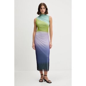 Haljina Desigual LOLA boja: ljubičasta, maxi, uski kroj, 25WWVK18