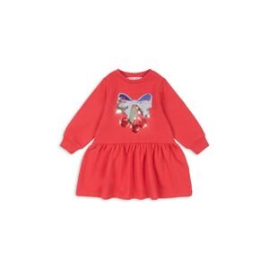 Haljina Konges Sløjd LOU SEQUIN SWEAT DRESS OCS boja: crvena, mini, širi se prema dolje, KS103864