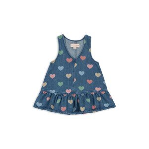 Dječja traper haljina Konges Sløjd MAGOT DRESS GOTS boja: tamno plava, mini, širi se prema dolje, KS103884