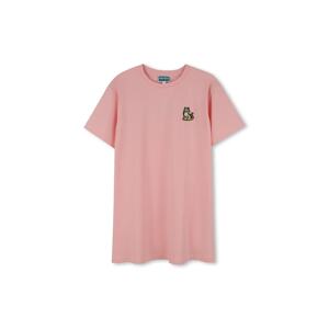 Dječja pamučna haljina Kenzo Kids boja: ružičasta, mini, ravna, K61350