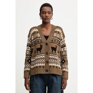Vuneni kardigan Weekend Max Mara OVATTA boja: zelena, 2525346092600