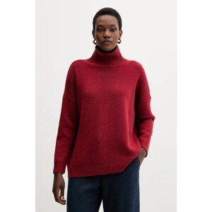 Vuneni pulover Weekend Max Mara BORGIA boja: bordo, s dolčevitom, 2525366112600