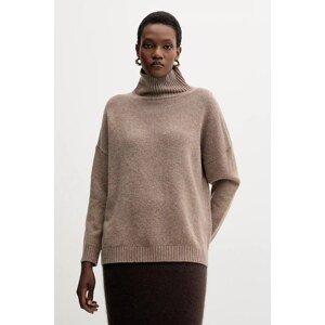 Vuneni pulover Weekend Max Mara BORGIA boja: smeđa, s dolčevitom, 2525366112600