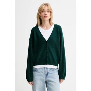 Vuneni kardigan American Vintage boja: zelena, lagane, RAX19C