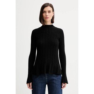 Vuneni pulover Twinset boja: crna, lagane, 252TP3321
