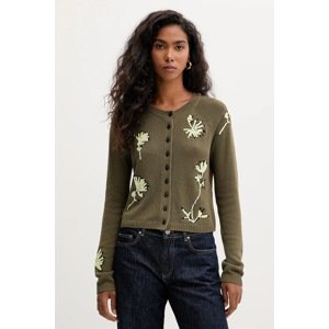 Kardigan MAX&Co. boja: zelena, lagane, 2526346051200