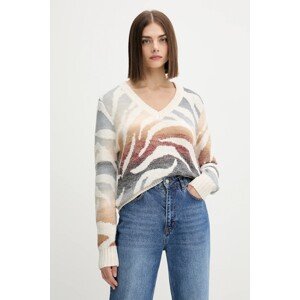 Pulover Desigual WASILLA boja: bež, tople, 25WWJF21