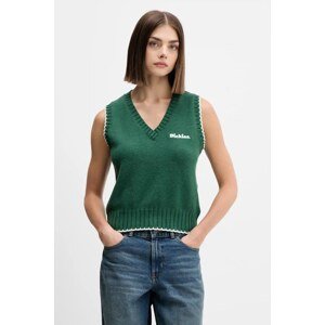 Prsluk s dodatkom vune Dickies boja: zelena, lagane, DK0A87P2