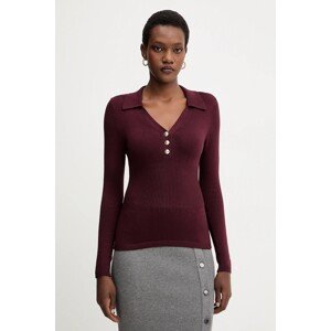 Pulover Morgan boja: bordo, lagane, MBANOU