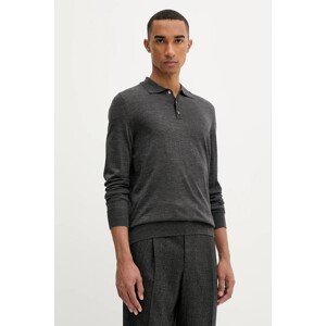 Vuneni pulover BARENA VENEZIA Knitwear Pevaron za muškarce, boja: siva, lagane, KNU4100.429