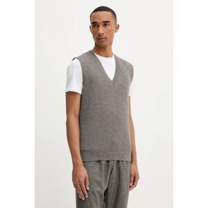 Vuneni prsluk BARENA VENEZIA Knitwear Turlon boja: smeđa, lagane, KNU5287.305