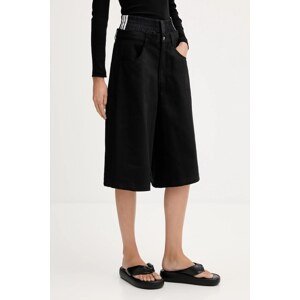 Traper kratke hlače adidas Originals Fb Utility Jort boja: crna, s aplikacijom, visoki struk, JX7592