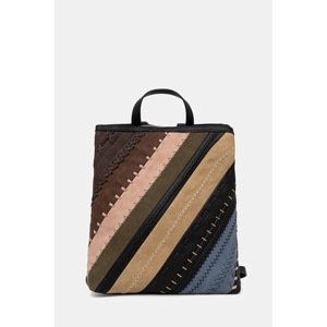 Ruksak Desigual QUEBEC WHIPSTITCH SU boja: crna, mali, s uzorkom, 25WAKP09
