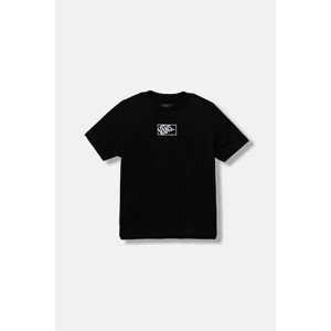 Dječja pamučna majica kratkih rukava Vans BY BLOCKED BOX SS TEE boja: crna, bez uzorka, VN000RBCBLK1