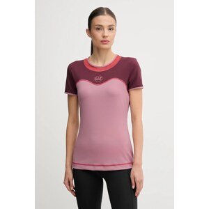 Majica kratkih rukava za trening EA7 Emporio Armani boja: ružičasta, AF19155.7W000557