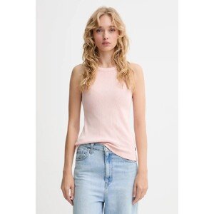 Pamučni top Levi's boja: ružičasta, A3381