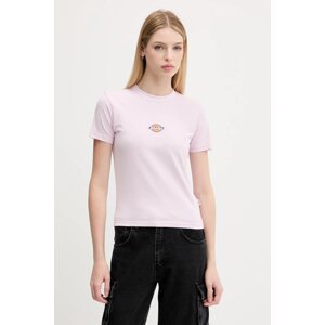 Majica kratkih rukava Dickies za žene, boja: ružičasta, DK0A4ZAO
