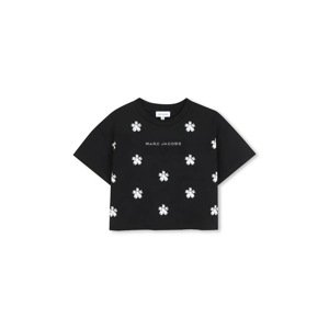 Dječja pamučna majica kratkih rukava Marc Jacobs boja: crna, W60582
