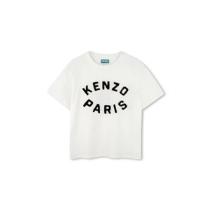 Dječja pamučna majica kratkih rukava Kenzo Kids boja: bijela, s tiskom, K61508