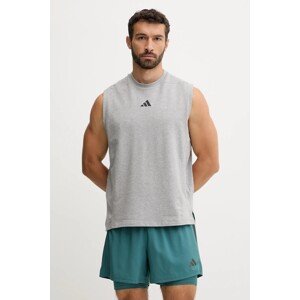 Majica kratkih rukava za trening adidas Performance Designed for Training boja: siva, KB9831