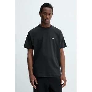 Pamučna majica Vans boja: crna, s tiskom, VN000R9XBLK1