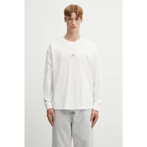 Pamučna majica dugih rukava MM6 Maison Margiela x MM6 Wardro boja: bijela, bez uzorka, SH0GC0034.S24312.101