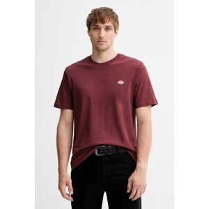 Pamučna majica Dickies boja: bordo, s uzorkom, DK0A4XDB