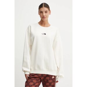 Dukserica The North Face Essential Crew za žene, boja: bež, s aplikacijom, NF0A89EPQLI1