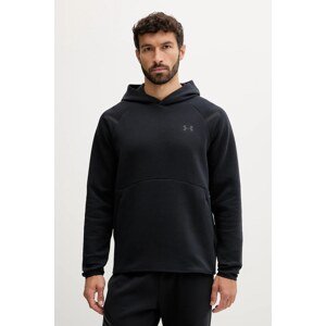 Dukserica Under Armour Unstoppable Fleece boja: bež, s kapuljačom, s tiskom, 1389350